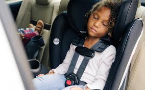 sleeping in a car seat