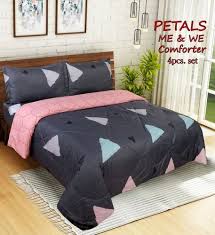 Double Bed Comforter 4pc Bedding Set
