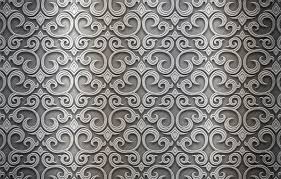 Wallpaper Metal Pattern Silver Metal