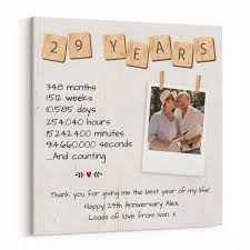 29th year wedding anniversary gifts
