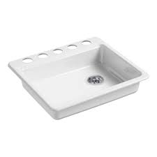 kohler k 5479 5u riverby 25 undermount single bowl kitchen sink white