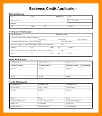 Free Credit Application Template Free Business Credit Application