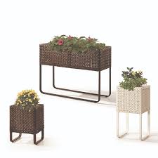 Polo Modern Outdoor Tall Square Flower