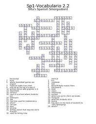 Learn new words and practice problem solving skills when you play the daily crossword puzzle. Avancemos 1 Unit 2 Crosswords Vocab Textbook Crossword Puzzles