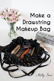 diy drawstring makeup bag pattern