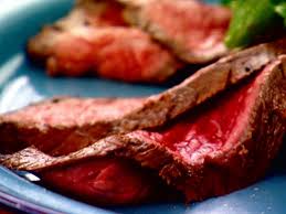 lime marinated flank steak with herb