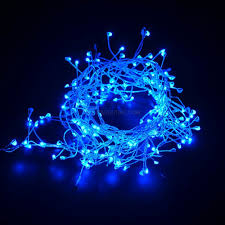 Decorative Cluster Light Chain Blue 100led Steady On And 100led Flashing 2m For Christmas Wedding And Parties