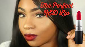 red lipstick for dark skin you