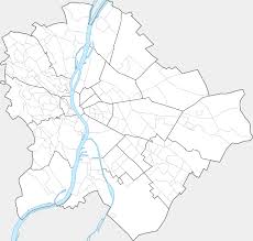 Satellite image of budapest, hungary and near destinations. File Map Budapest Districts And Neighbourhoods Svg Wikipedia