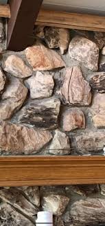 Lava Rock Fireplace Makeover