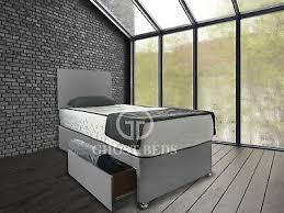 single bed divan 2ft6 3ft with mattress