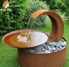 Garden Decorative Corten Steel Water