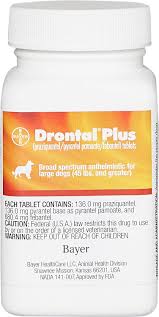 Drontal Plus Tablets For Dogs Over 45 Lbs 1 Tablet