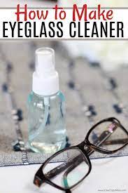 1 drop of dish soap Homemade Eyeglass Cleaner Diy Eyeglass Cleaner