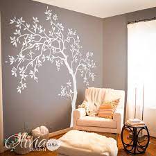 White Large Tree Wall Decal Tree Wall
