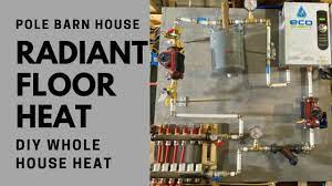 diy radiant floor heat install and