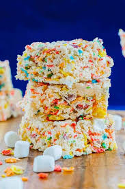 fruity pebble rice krispies with white