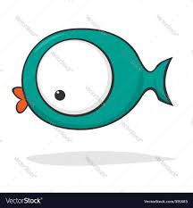 funny cartoon fish royalty free vector