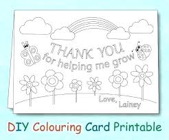 Thank You Cards Printable For Teachers Vuthanews Info