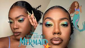 the little mermaid inspired makeup look