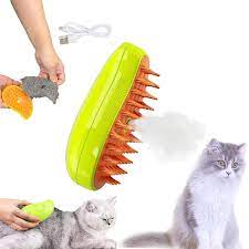 self cleaning steam cat brush