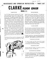 clarke c 5 maintenance instructions pdf