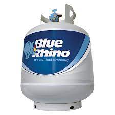 blue rhino propane exchange tank white
