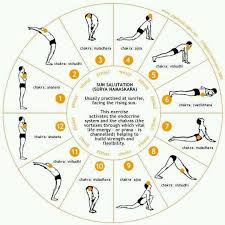 Yoga Sun Salutations Chart Ive Been Doing This One At Work