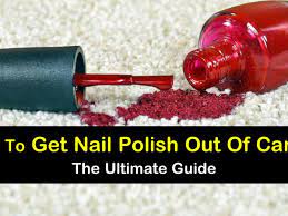get nail polish out of carpet