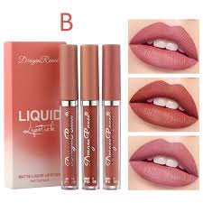 matte liquid lipstick makeup set 3pcs