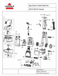 schematic parts book for bissell model