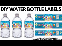 water bottle label templates
