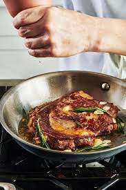 how to cook rib eye steaks on the stove