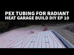 installing pex tubing radiant heat in