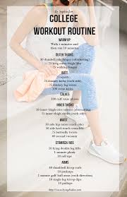 College Workout Routine College Workout Plan College