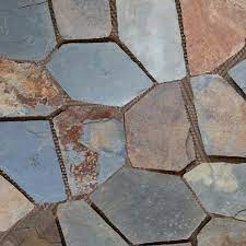 santa barbara 18 in x 24 in slate mesh mounted flagstone paver tile 48 pieces 132 sq ft pallet