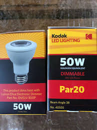 Kodak Led Lighting 50 Watt Halogen Equivalent 40505 Dimmable 8w Led Power Par20 Ebay