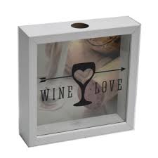 china wine cork holder shadow box 10x10