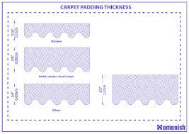carpet padding thickness and guidelines