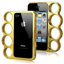 Will gold be 2014's comeback kid? Cheapatleast Gold Knuckle Shaped Case For Iphone 4 4s