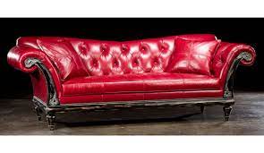 1 red hot leather sofa usa made lost