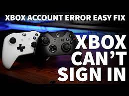 can t sign into xbox one account error