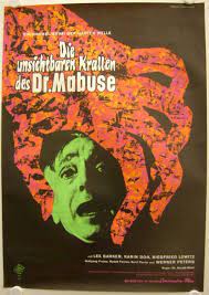 Die unsichtbaren Krallen des Dr. Mabuse originales deutsches Filmplakat