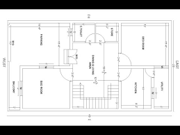 25x45 West Facing House Plan 2 Bed