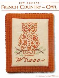 Amazon Com French Country Owl Cross Stitch Chart Arts