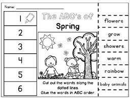 I have a second document i made of each of the lowercase letters, so look for as they learn more about the letters, show them where to start and stop and the proper order of writing a letter (top to bottom, left to right). Spring Abc Order Cut Paste Worksheets Alphabetical Order No Prep Printables