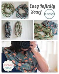 diy infinity scarf with just a yard of