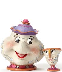 beast mrs potts and chip figurine