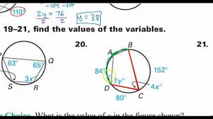 Vertex on a circle and chords as sides, and whose measure equals half the intercepted arc. Day 06 Hw Inscribed Angles And Polygons Arcs Youtube