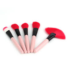 makeup short pink brush set